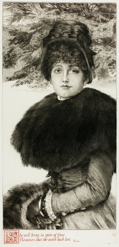 雪の中を散歩 作： James Tissot