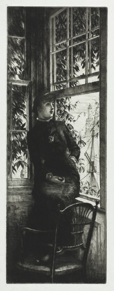 海辺で 作： James Tissot
