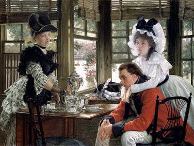 Bad news The Parting」、1872年 作： James Tissot