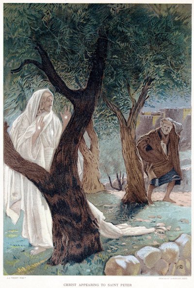 聖ペテロに現れたキリスト（1890年頃 作： James Tissot