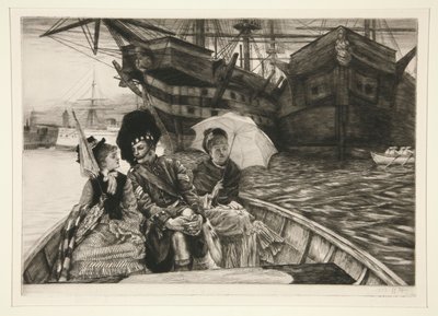 私の心は二人の間にある 作： James Tissot