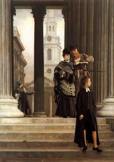 ロンドンの訪問者 作： James Jacques Joseph Tissot