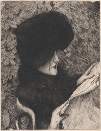 新聞、1883年。 作： James Tissot