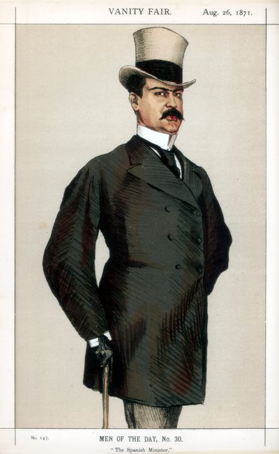 1871年のスペイン大臣。 作： James Jacques Joseph Tissot