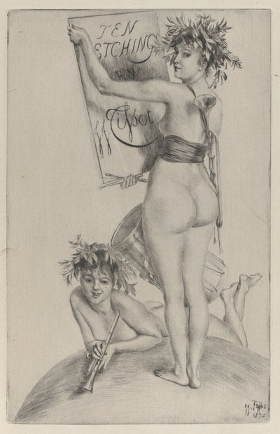 3枚目のフロントピース、1876年 作： James Tissot