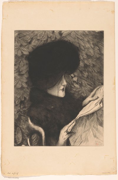 新聞を読む女性 ル・ジャーナル 作： James Tissot