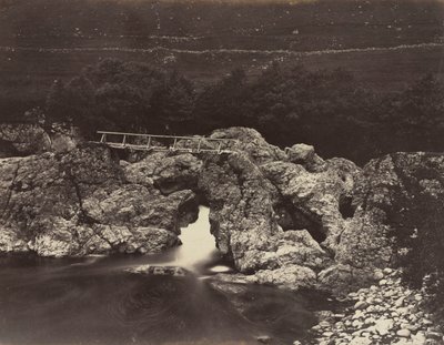 フォレストロッジ近くのシェパーズブリッジ、1871年。 作： James Valentine