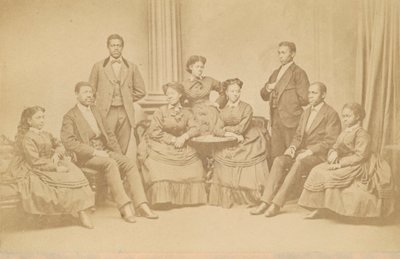 ジュビリー・シンガーズのカルト・デヴィジット、1872年、後に印刷されたもの。 作： James Wallace Black