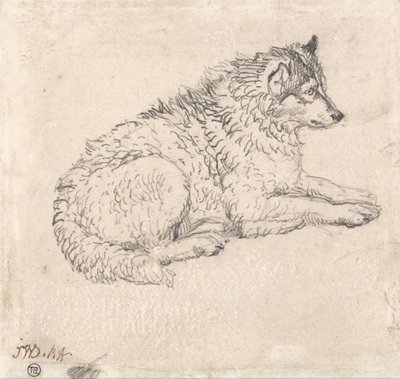 北極犬、右向き 作： ジェームズワード