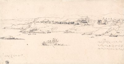 漁船のある沿岸の村 作： James Ward