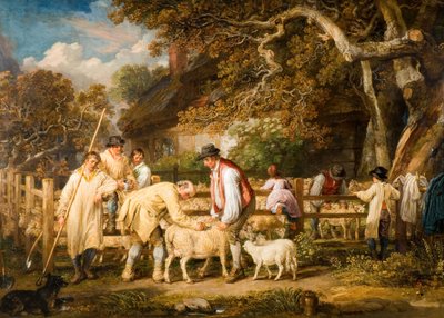 羊の救済、1828 年。 作： James Ward