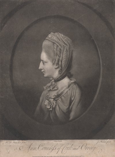 アン、コーク伯爵夫人、オーラリー (d. 1785) 作： James Watson