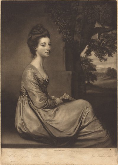 コーンウォリス伯爵夫人ジェマイマ 作： James Watson after Sir Joshua Reynolds