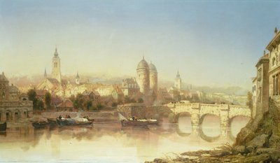 ハイデルベルクの眺め、1873 作： James Webb