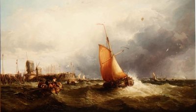 オランダの漁船とその他の船舶 作： James Webb