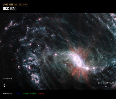 球状星団M92 (NIRCam詳細) 作： James Webb Space Telescope (NASA)