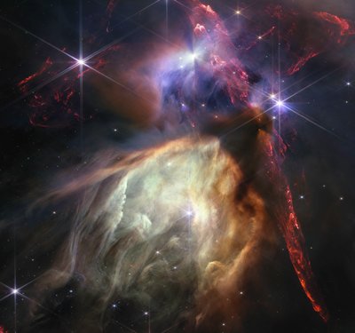 オフィウチ彗星（NIRCam画像） 作： James Webb Space Telescope (NASA)