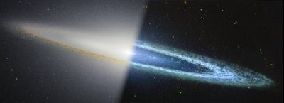 銀河の帽子（NIRCam/MIRI） 作： James Webb Space Telescope (NASA)