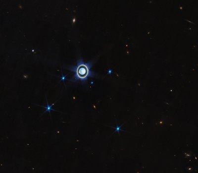 天王星（NIRCamコンパス画像） 注釈なし 作： James Webb Space Telescope (NASA)