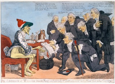 教員から右記への感謝の言葉。国への親切な訪問のためのインフルエンジー氏、1803 作： James West