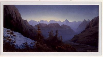 アルプスの夜明け 作： James Whittet Smith