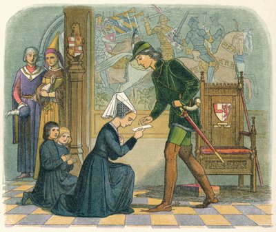 エドワード4世とエリザベスグレイ夫人、1464年1864年 作： James William Edmund Doyle