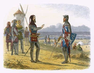 エドワード、クレシーで息子への支援を拒否 作： James William Edmund Doyle