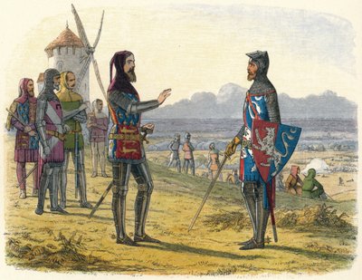 エドワードはクレシーで彼の息子への支持を拒否します、1346 1864 作： James William Edmund Doyle