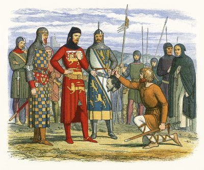 ランカスター伯爵に見せられたガベストンの首 作： James William Edmund Doyle