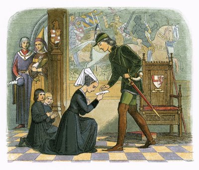国王エドワード4世とエリザベス・グレイ夫人 作： James William Edmund Doyle