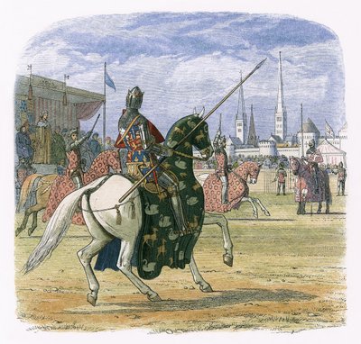 リチャード2世がヘレフォードとノーフォークの決闘を止める 作： James William Edmund Doyle