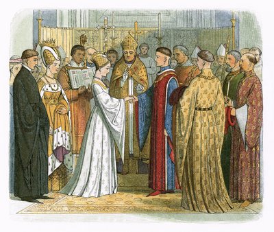 ヘンリー5世とフランスのキャサリン妃の結婚 作： James William Edmund Doyle