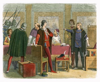 リチャード、ヘイスティングスの逮捕を命令 作： James William Edmund Doyle