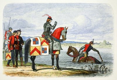 バッキンガム公がセヴァーン川を通行不能と判断、1483～1864 年 作： James William Edmund Doyle