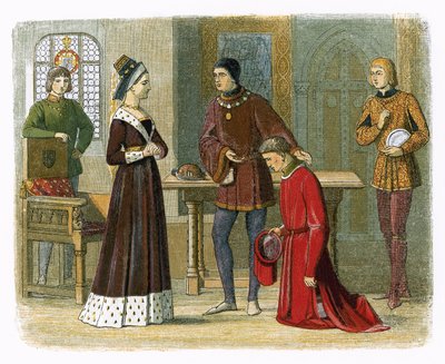 ワーウィック伯爵が女王マーガレットに提出 作： James William Edmund Doyle