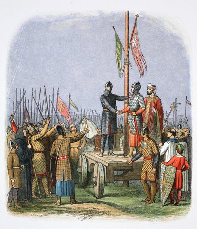 ウォルター・ザ・スペックの誓い、カウトン・ムーア、ヨークシャー、ノーサラートン近く、 作： James William Edmund Doyle