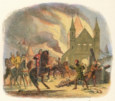 ウィリアムはマンテスで致命傷を負う、1087 1864 作： James William Edmund Doyle