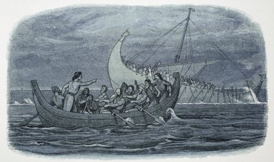 白い船の難破（フランス、1120年 1864年 作： James William Edmund Doyle