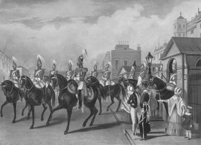 2nd Life Guards Relieving Guard、1844 1909 作： James William Giles