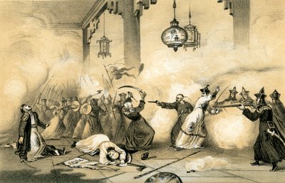 若い男性が父親の命を救った現在の中国の天皇...、c1796-1804、1847。 作： James William Giles
