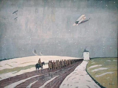 雪の中のカナダ人 作： James Wilson Morrice