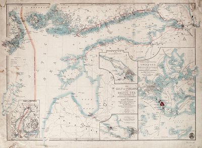 フィンランド湾とバルト海の海図 作： James the Younger Wyld