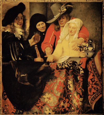 調達先にて（油彩・キャンバス） 作： Jan (1632-75) Vermeer