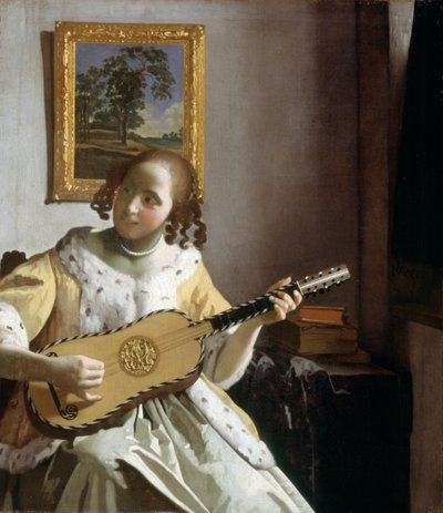 O Guitarrista (óleo sobre tela) 作： Jan Vermeer van Delft