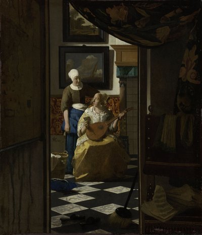 ラブレター」1669-70年頃（油彩・キャンバス 作： Johannes Vermeer