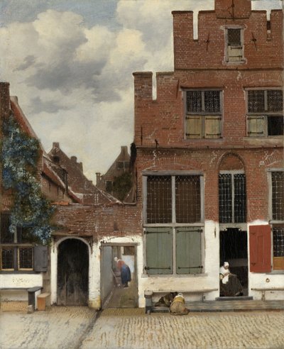 デルフトの家々の眺め（「小さな通り」と呼ばれる）」1658年頃（油彩・キャンバス 作： Johannes Vermeer