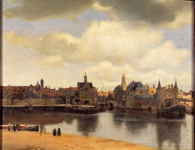 デルフト市街の眺め 作： Jan (1632 75) Vermeer