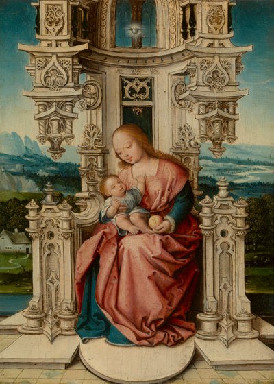 マドンナ（パネルに油彩） 作： Jan (c.1472 c.1533) Gossaert