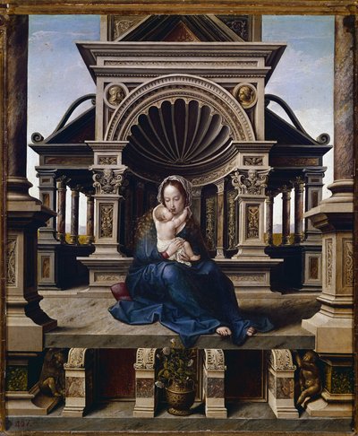 ルーヴァンの聖母」（パネルに油彩、1520年頃 作： Jan (c.1472 c.1533) Gossaert