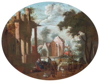 廃墟の城 作： Jan (follower of) Brueghel